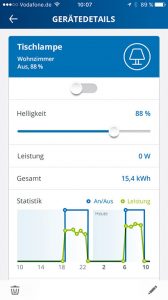 Devolo Home Control App: Gerät