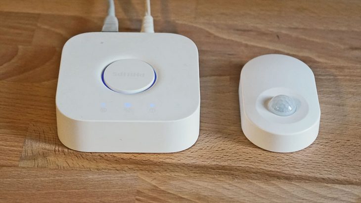 Ikea Tradfri Bewegungsmelder und Philips Hue Bridge